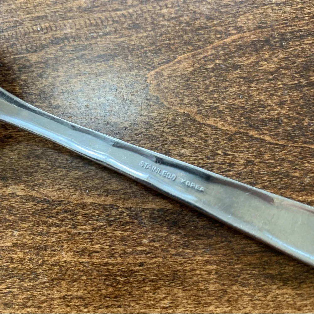 4/$15 one stainless steel tablespoon soup spoon